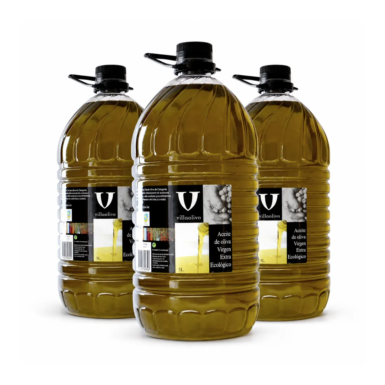 garrafa-3-aove-ecologico Aceite de Oliva Virgen Extra Villaolivo Selección BIO Pet 3 X 5L - Imagen 1