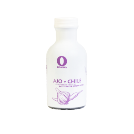 Condimento a base de aceite de oliva virgen extra con Ajo y Chile 250 mL (Agrumato)